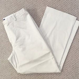 GAP cropped stretch straight leg khakis
